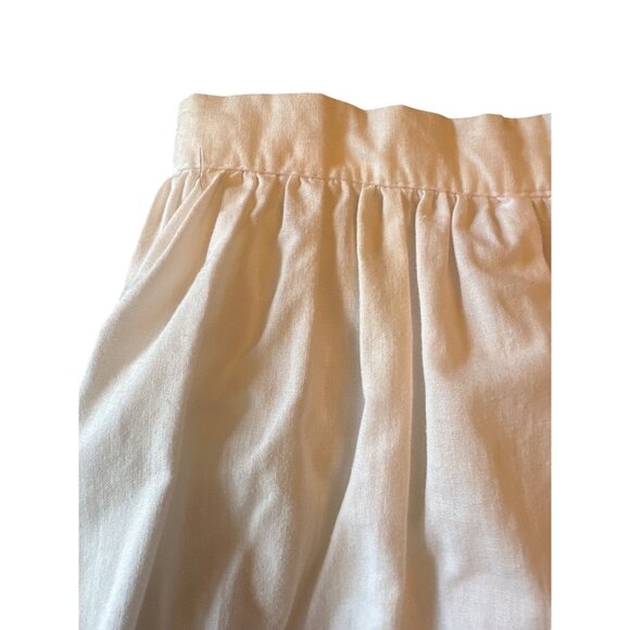 White Perks Girls Skirt Age 11/12 Cotton With Mesh Overlay Vintage 80s - Picture 2 of 6